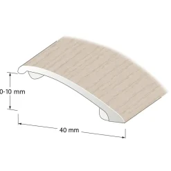 NIVÅLIST VITKALKAD EK 0-10MM 200CM