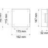 NYCKELSKÅP NEST VIT 162X162MM
