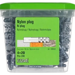 NYLONPLUGG 4X20 200ST