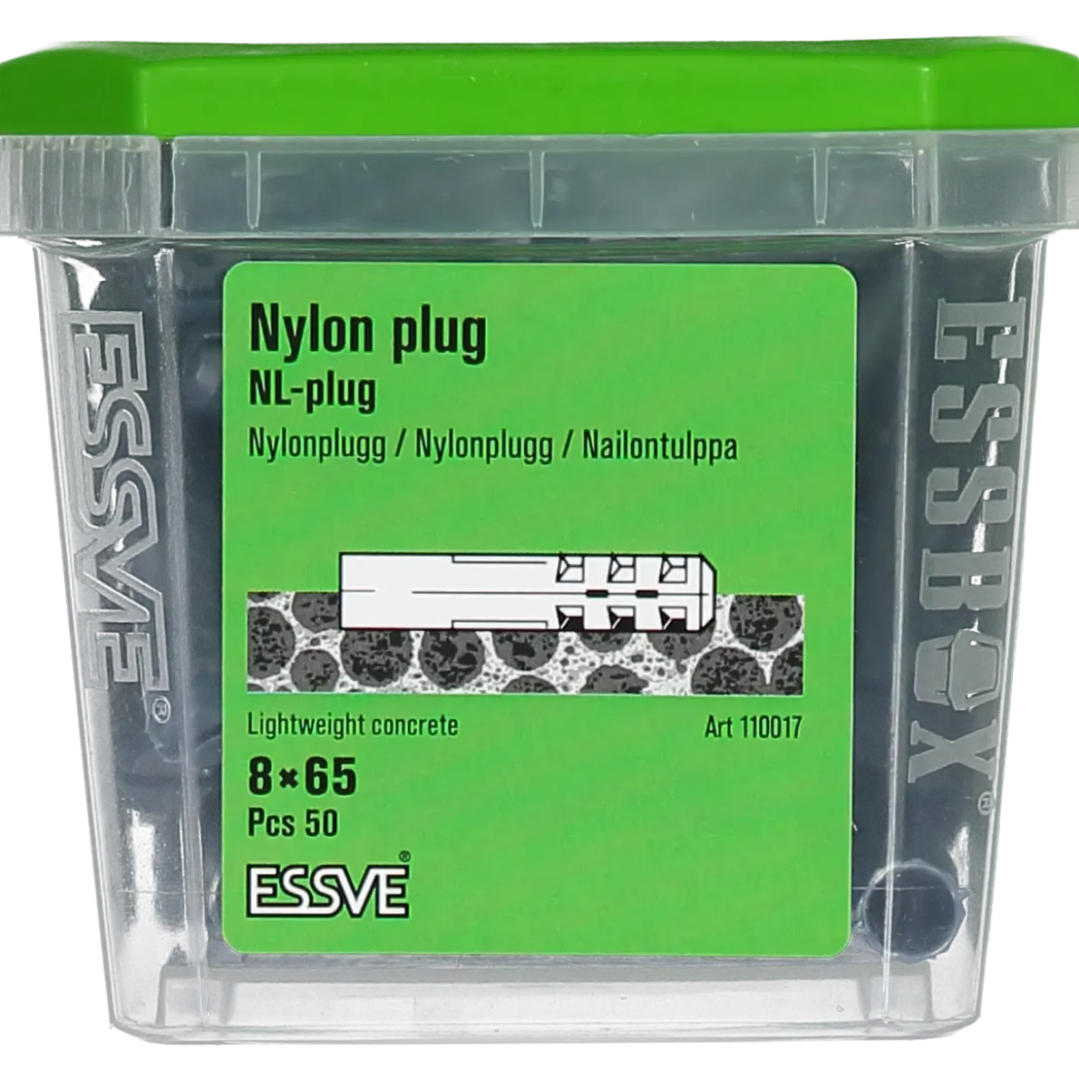NYLONPLUGG 8X65 50ST