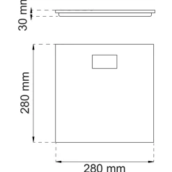 PERSONVÅG VIT 280X280MM