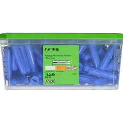 PLASTPLUGG BLÅ 10X45 100ST