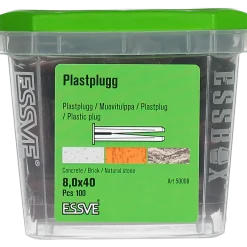 PLASTPLUGG BRUN 8X40 100ST