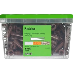 PLASTPLUGG BRUN 8X40 100ST