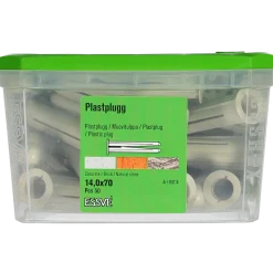 PLASTPLUGG GRÅ 14X70 50ST