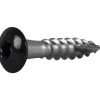 RÄNNKROKSKRUV ROSTFRI A2 SVART RAL9011 TX20 4,8X25 20ST