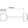 RÖRHÅLLARE 759Ö-25 KROM D25MM 2ST