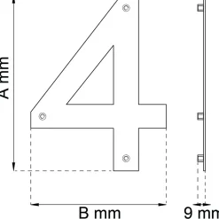 SIFFRA HOME 4 SVART 210MM
