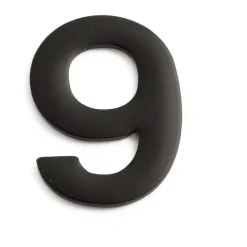 SIFFRA SJÄLVHÄFTANDE 9 SVART 50MM