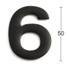SIFFRA SJÄLVHÄFTANDE 6 SVART 50MM