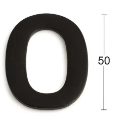 SIFFRA SJÄLVHÄFTANDE 0 SVART 50MM