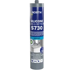 SILIKONFOGMASSA S730 SILICONE GLASS&WETROOM WHITE