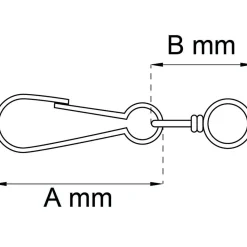 SIMPLEXHAKE 4293 NICKEL 50MM 2ST