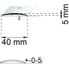 SKARVLIST A13 MÄSS 200CM 40MM