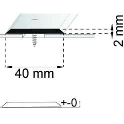 SKARVLIST A24 MÄSS 200CM 40MM