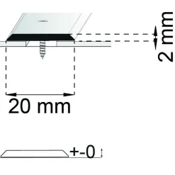 SKARVLIST A25 RF 200CM 20MM