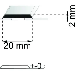SKARVLIST SA25 RF 200CM 20MM