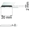 SKARVLIST SA25 RF 100CM 20MM