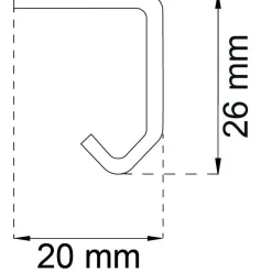 SKJUTDÖRRSSKENA SF-20/30 2M