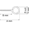 SKRUVÖGLA 1 EFZ 18X1,9MM 10ST