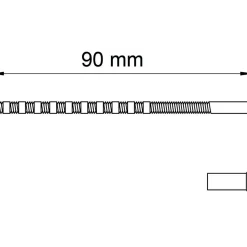 SKRUV M NIPPEL 9-90-7 MÄSS M4X90MM 2ST