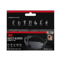 SKYDDSGLASÖGON SF200 SECUREFIT GRÅ LINS