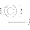 SLITRING 250 EFZ 10X16X1,5MM 10ST