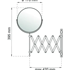 SPEGEL EXPANDER KROM D170MM