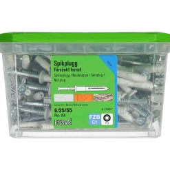 SPIKPLUGG MED FÖRSÄNKT KRAGE FZB 6X55 150ST