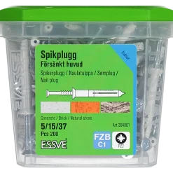 SPIKPLUGG MED FÖRSÄNKT KRAGE FZB 5X37 200ST
