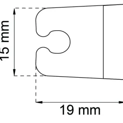 STÅNGHÅLLARE 1512-5 VIT 2ST