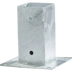 STOLPFÄSTE MED PLATTA2X73X73X150MM