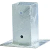 STOLPFÄSTE MED PLATTA 2X76X76X150MM
