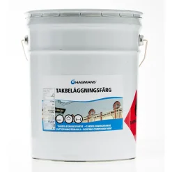 TAKBELÄGGNINGSFÄRG SVART 20KG