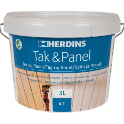 TAK- & PANELFÄRG VIT 3L