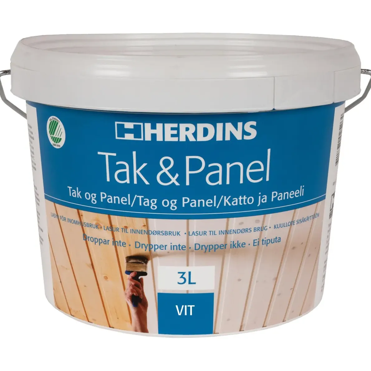 TAK- & PANELFÄRG VIT 3L