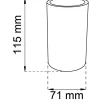 TANDBORSTMUGG MARBLE D71X115MM Ø71X115MM