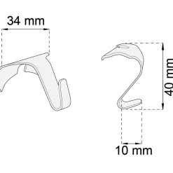 TAVELLISTKROK 1806 VIT 40MM 2ST