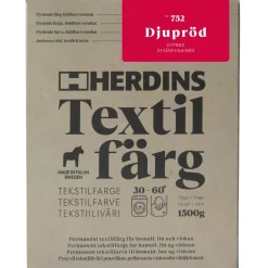 TEXTILFÄRG FLYTANDE DJUPRÖD