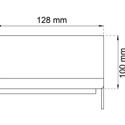 TOALETTPAPPERSHÅLLARE 3410 VIT 100X128MM