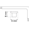 TOPPMUTTER 1409 NICKEL M6 D15X15MM 4ST
