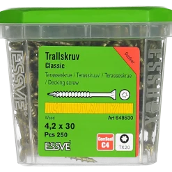 TRALLSKRUV CLASSIC CORRSEAL TX20 4,2X30 250ST