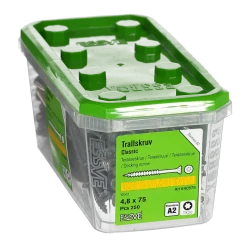 TRALLSKRUV CLASSIC ROSTFRI A2 TX20 4,8X75 250ST