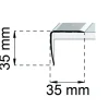 TRAPPKANTSLIST A41 RF 200CM 35X35MM