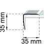 TRAPPKANTSLIST SA41 RF 100CM 35X35MM