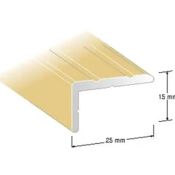 TRAPPNOS NR41 GULD 25X15MM 200CM
