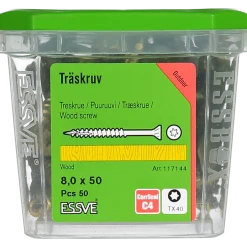 TRÄSKRUV CUTTERS FÖRSÄNKT HUVUD CORRSEAL 8,0X50 50ST