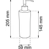 TVÅLPUMP BLOSSOM SVART D59X205MM