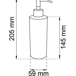 TVÅLPUMP BLOSSOM VIT D59X205MM Ø59X205MM