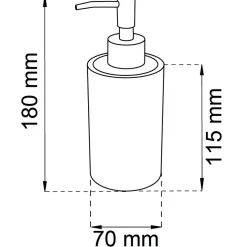 TVÅLPUMP MARBLE D70X180MM